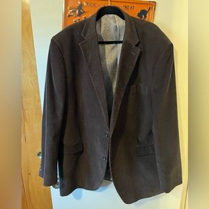 Chaps by Ralph Lauren Mens Chocolate brown corduroy blazer- Size 48L